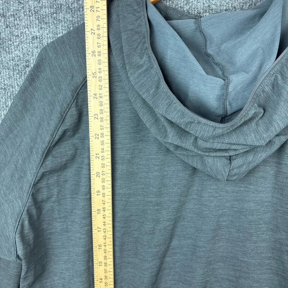Uniqlo Dry-Ex Lightweight Athletic Jacket Full Zip Mens Large Gray Hooded Baggy - Picture 7 of 8